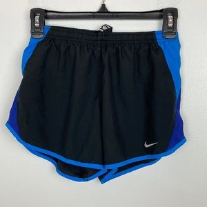 Nike Running Shorts Dri-Fit Color Black/Blue Size XS